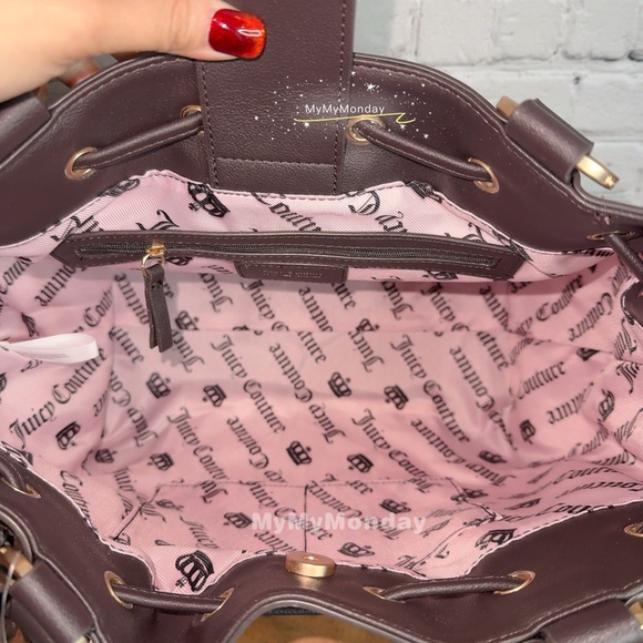 Juicy Couture Daydreamer Classic Juicy Lover Tote Bag Purse - Picture 5 of 6